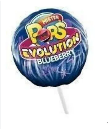 CHUPETIN MISTER POPS EVO PINTA blueberry