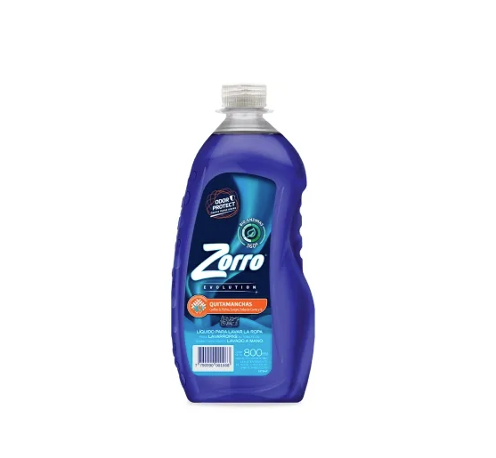 JABON LIQUIDO ZORRO QUITAMANCHAS 800ML
